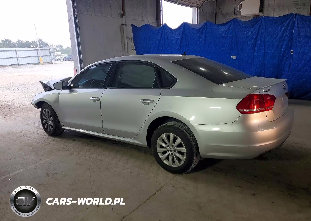 2013 Volkswagen Passat S VIN:1VWAH7A33DC122707 - 2