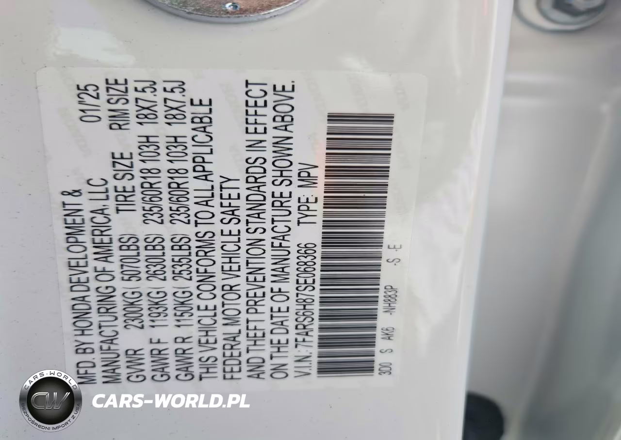 2025 Honda Cr-V Sport-L VIN:7FARS6H87SE068366 - 13