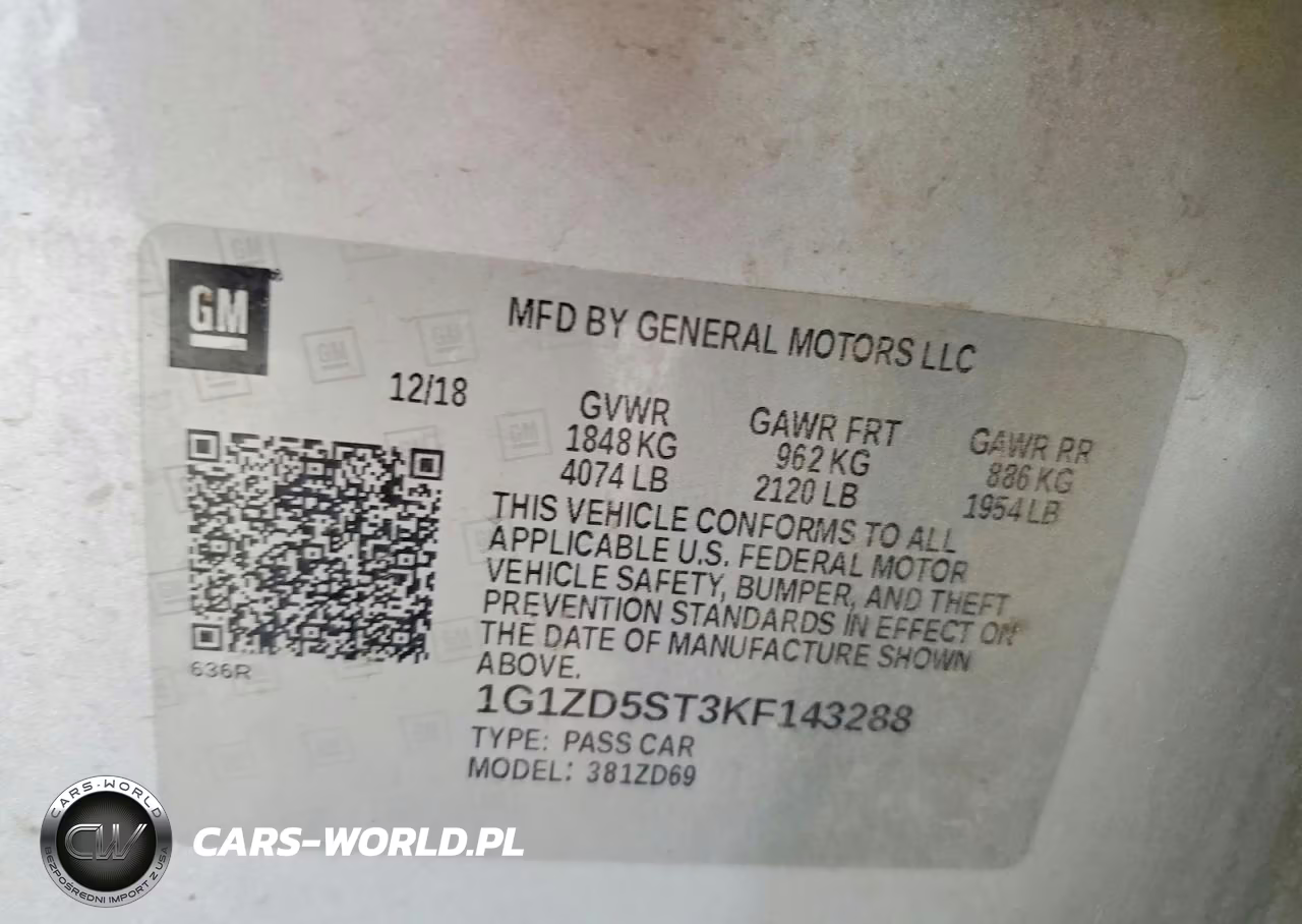 2019 Chevrolet Malibu Lt VIN:1G1ZD5ST3KF143288 - 12