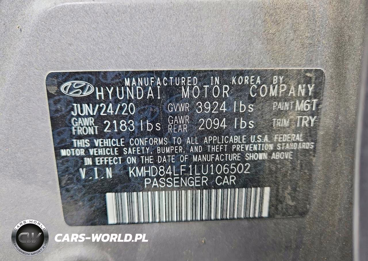 2020 Hyundai Elantra Value Edition VIN:KMHD84LF1LU106502 - 12
