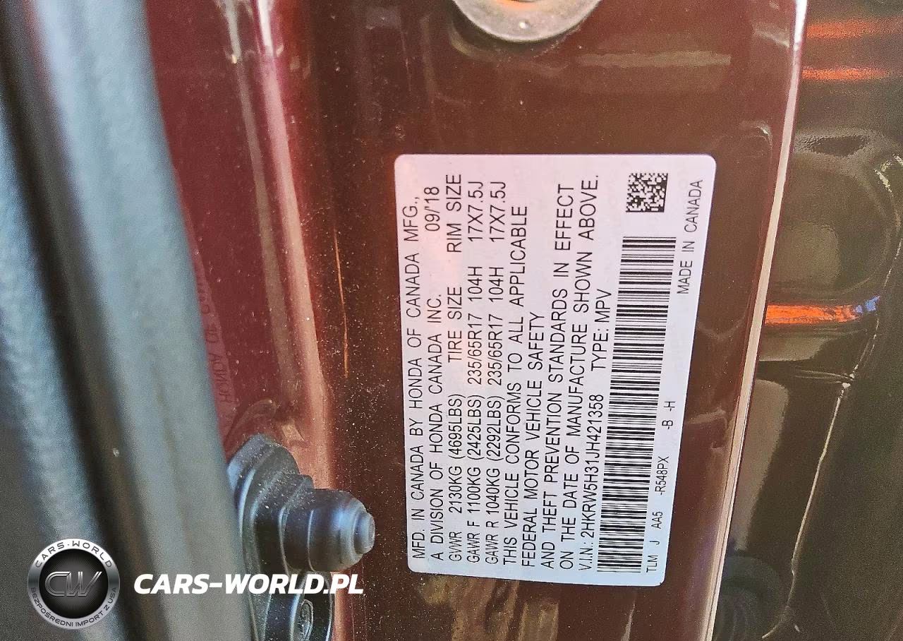 2018 Honda Cr-V Lx VIN:2HKRW5H31JH421358 - 13