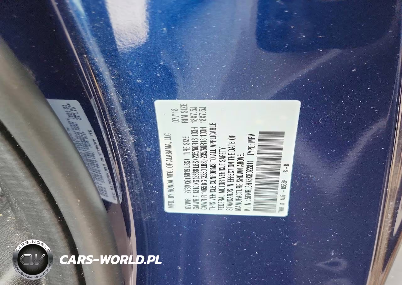 2019 Honda Odyssey Exl VIN:5FNRL6H73KB022811 - 13