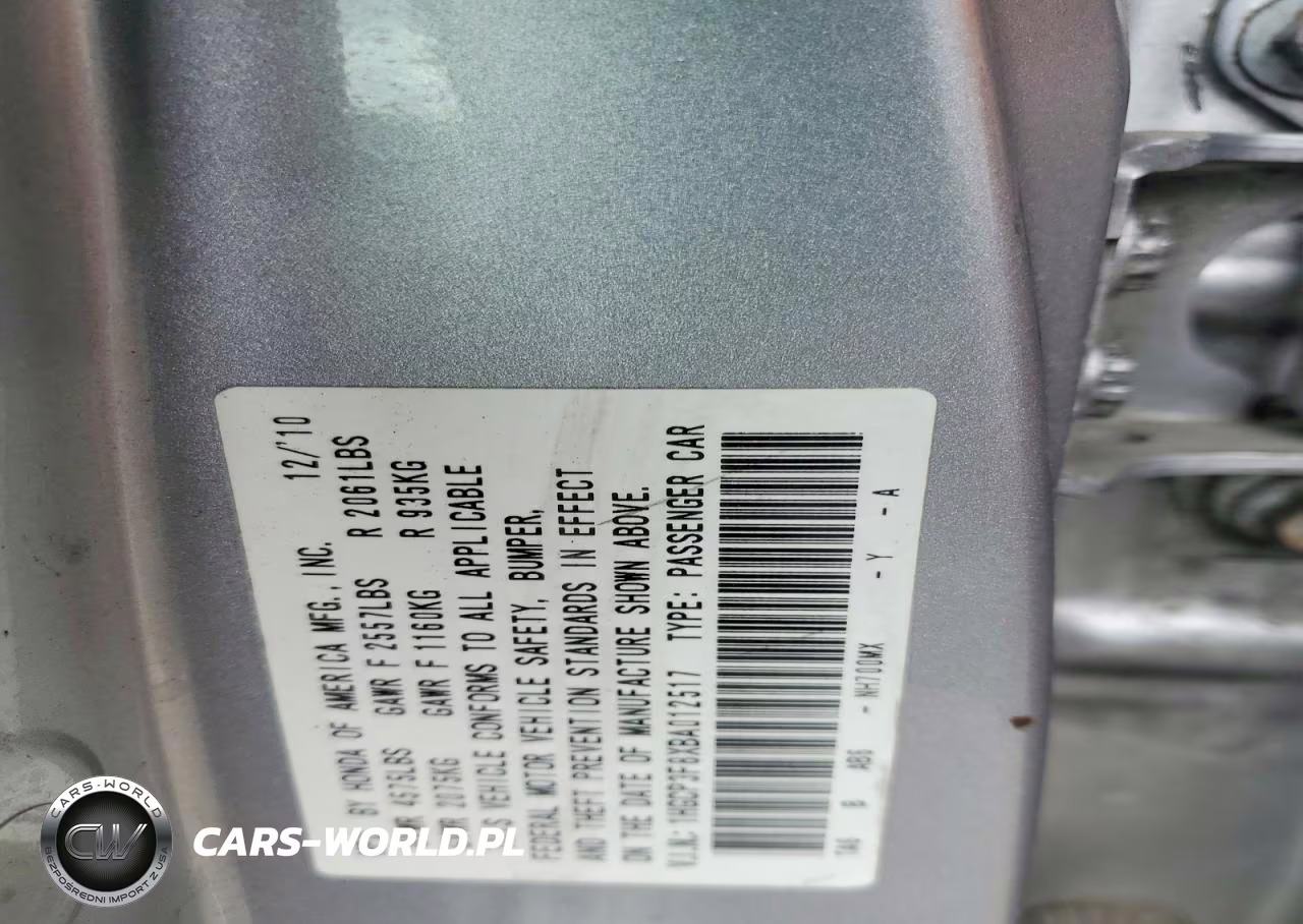 2011 Honda Accord Exl VIN:1HGCP3F8XBA012517 - 12