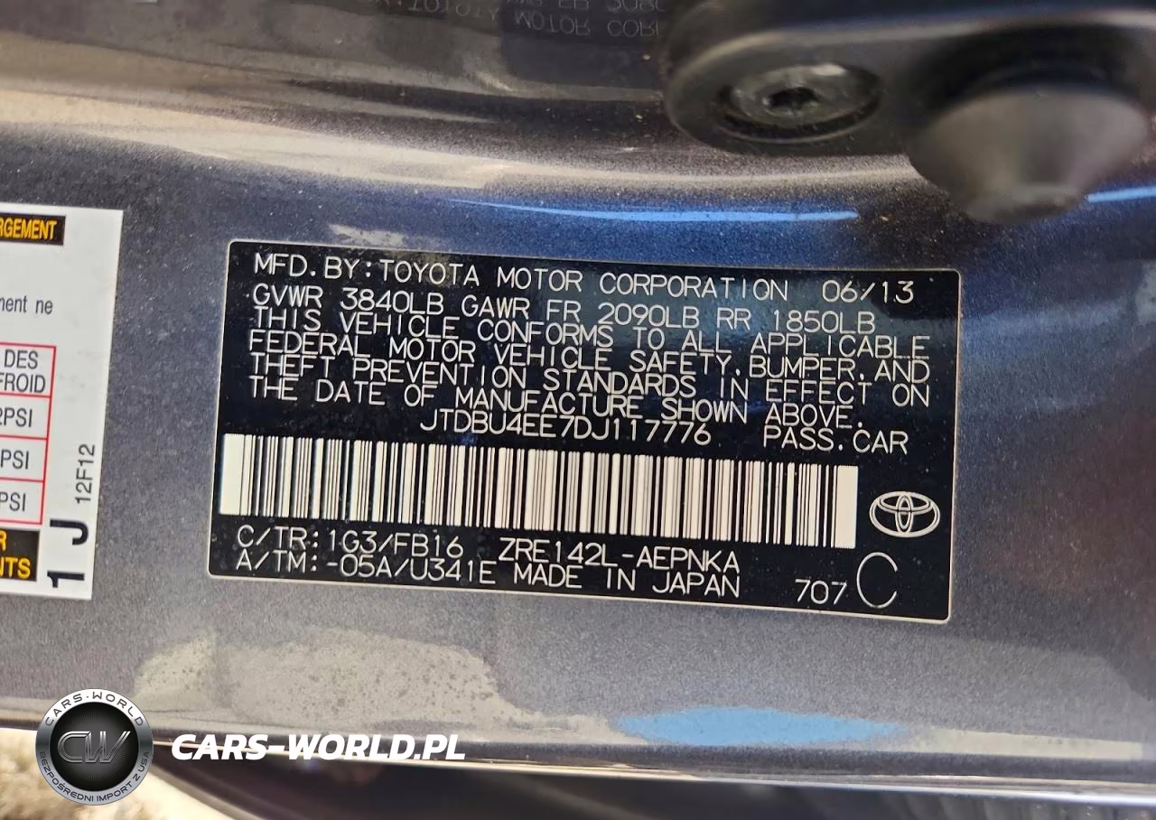 2013 Toyota Corolla Le VIN:JTDBU4EE7DJ117776 - 12