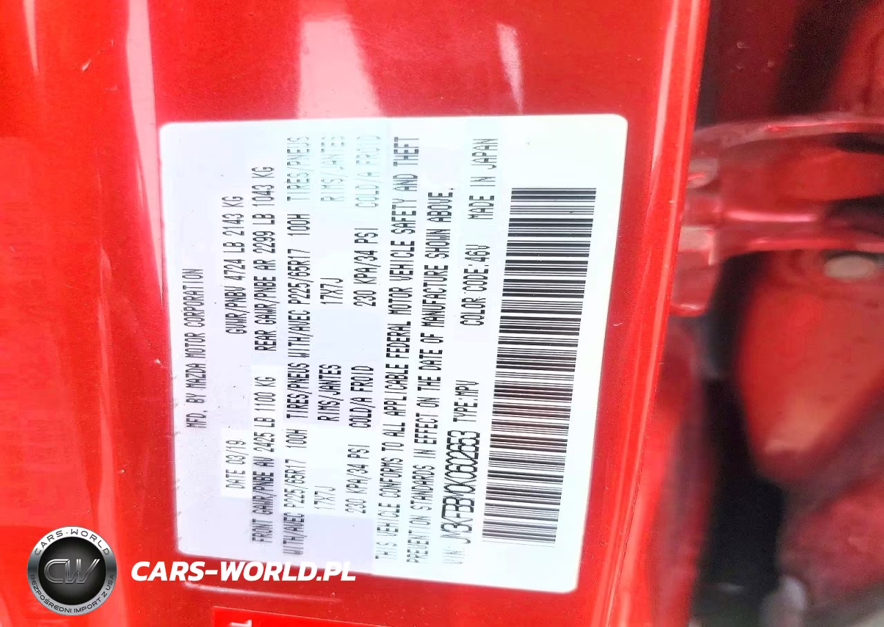 2019 Mazda Cx-5 Sport VIN:JM3KFBBM0K0602653 - 13