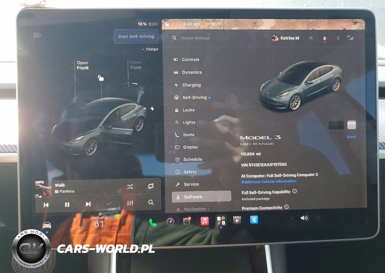2018 Tesla Model 3 VIN:5YJ3E1EAXJF157592 - 9