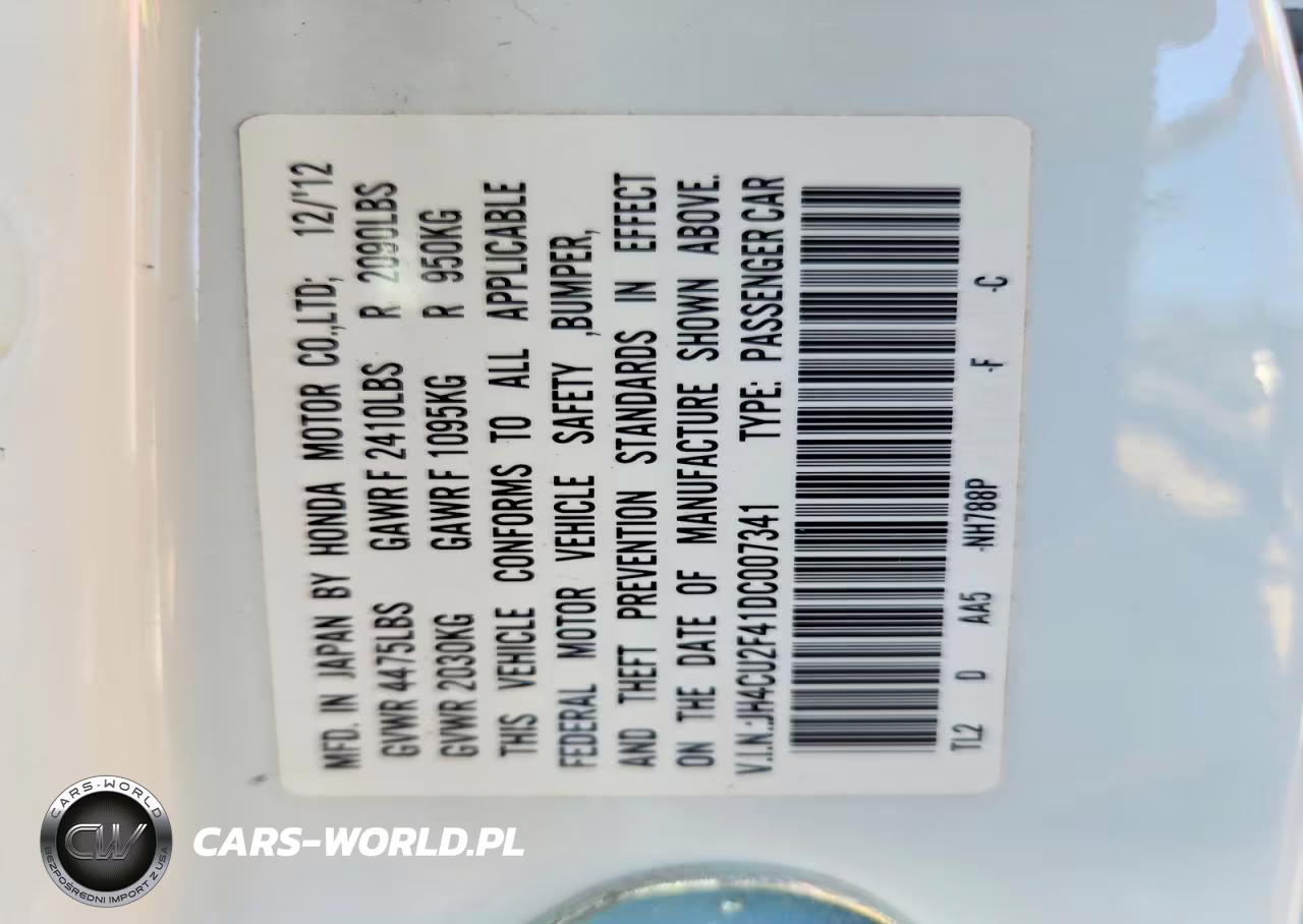 2013 Acura Tsx 2.4 VIN:JH4CU2F41DC007341 - 12