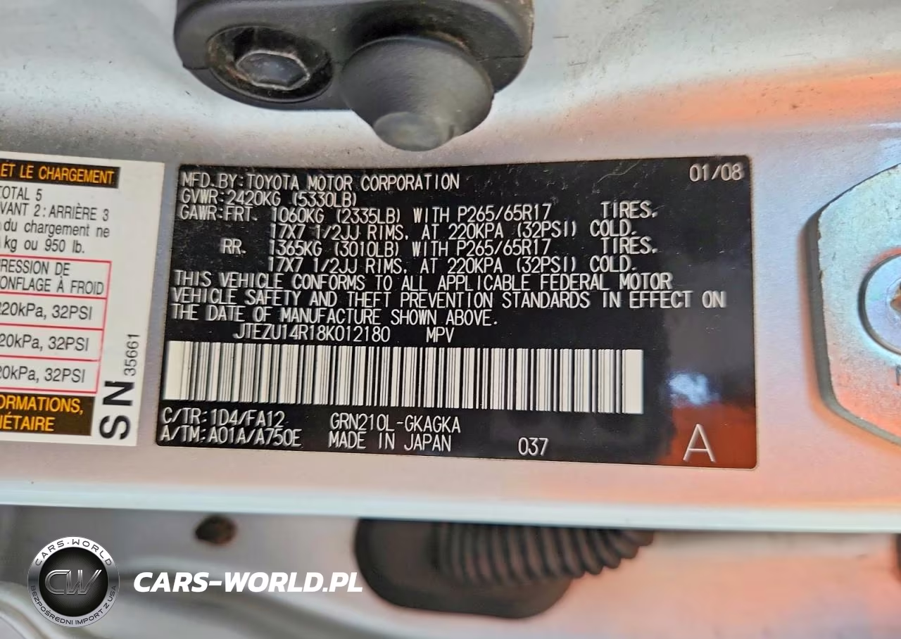 2008 Toyota 4Runner Sr5 VIN:JTEZU14R18K012180 - 14