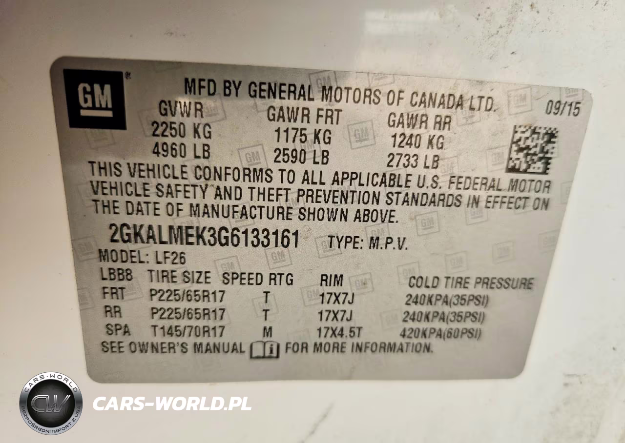 2016 GMC Terrain Sle VIN:2GKALMEK3G6133161 - 13