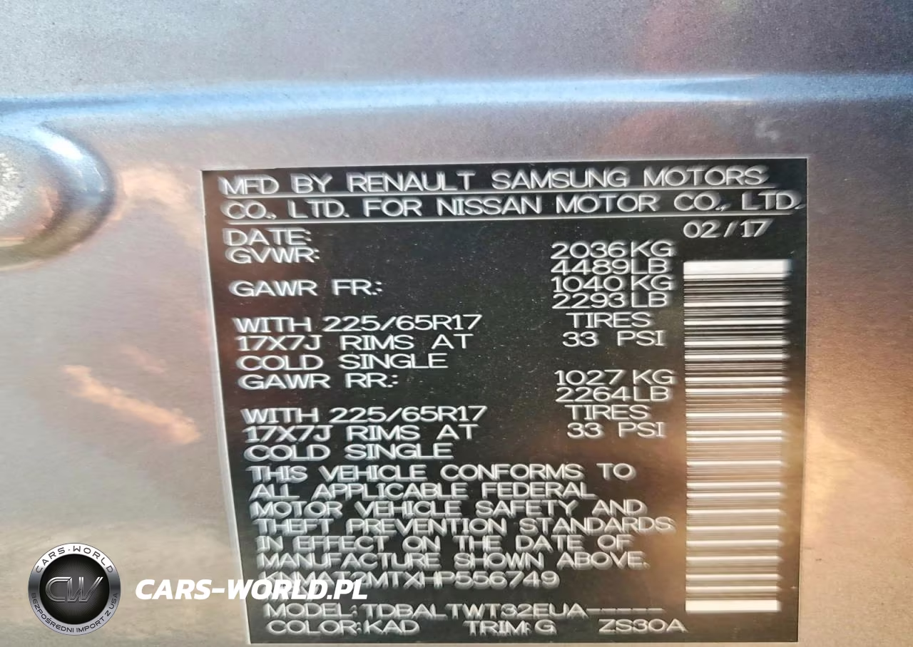 2017 Nissan Rogue Sv VIN:KNMAT2MTXHP556749 - 12