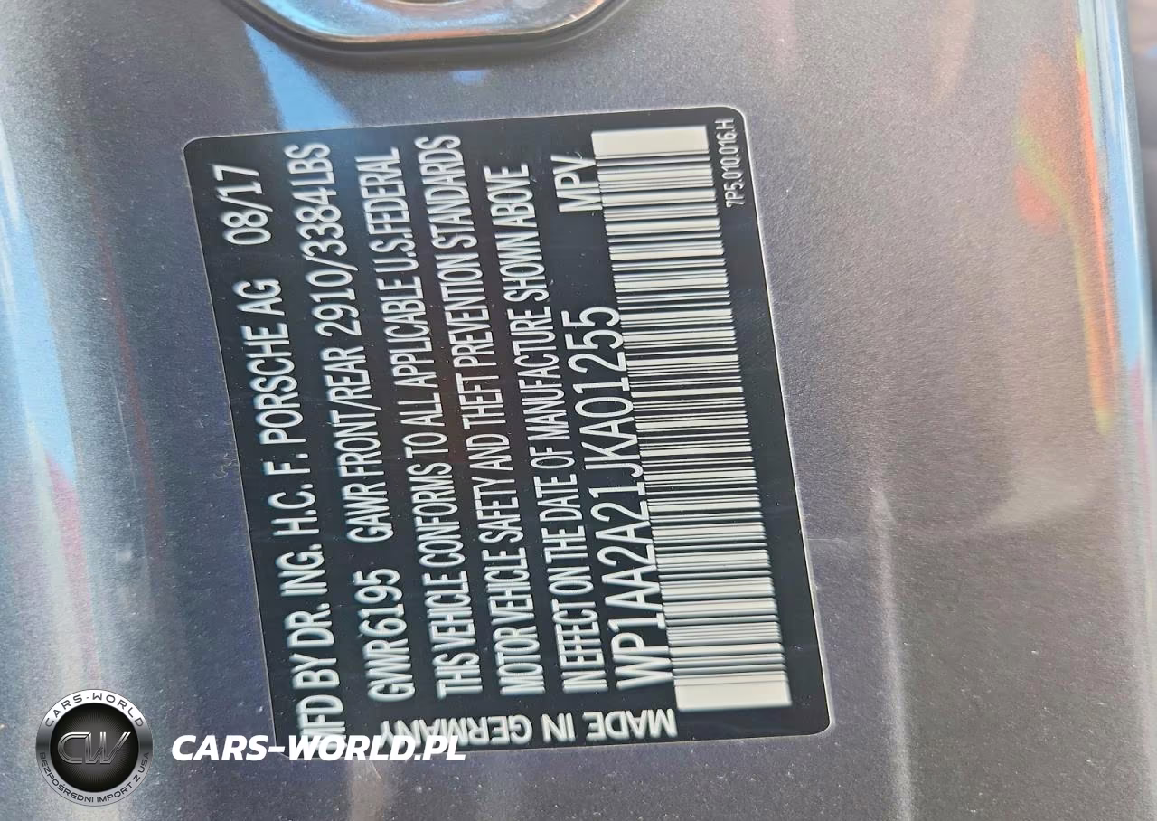 2018 Porsche Cayenne VIN:WP1AA2A21JKA01255 - 12