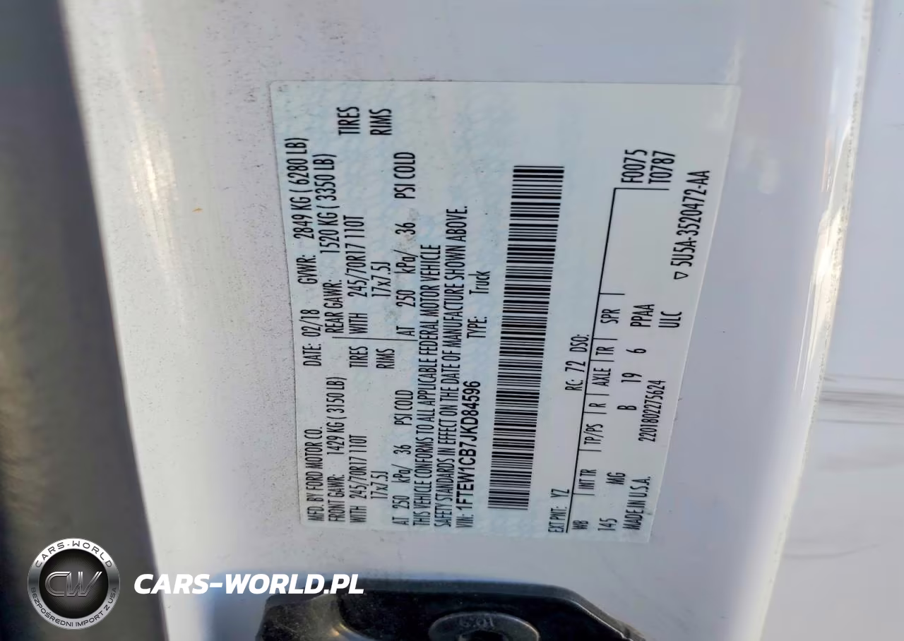 2018 Ford F150 Supercrew VIN:1FTEW1CB7JKD84596 - 12