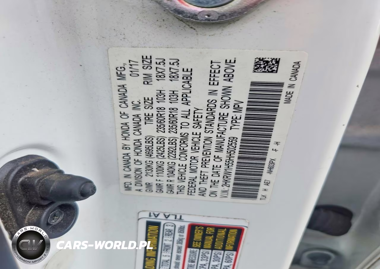 2017 Honda Cr-V Ex VIN:2HKRW1H55HH502559 - 13
