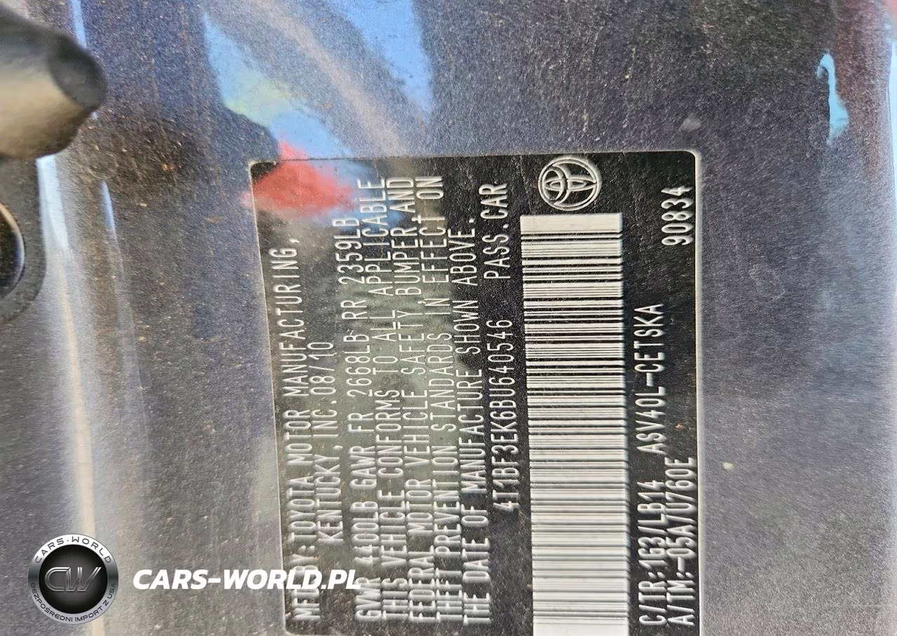 2011 Toyota Camry Se VIN:4T1BF3EK6BU640546 - 12