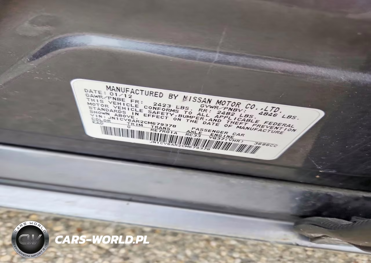 2012 Infiniti G37 Sedan X VIN:JN1CV6AR2CM679378 - 12