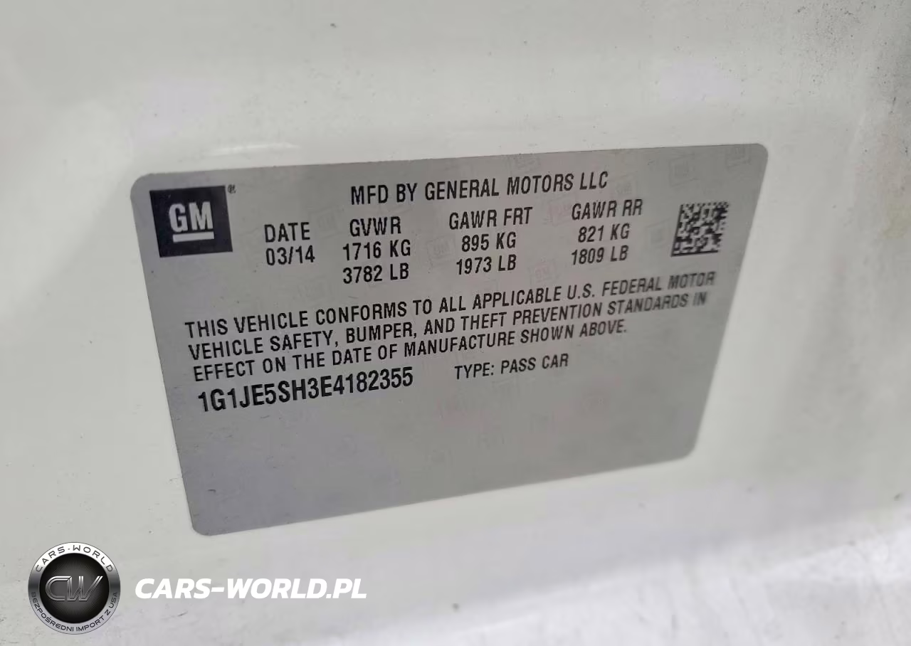 2014 Chevrolet Sonic Ltz VIN:1G1JE5SH3E4182355 - 12