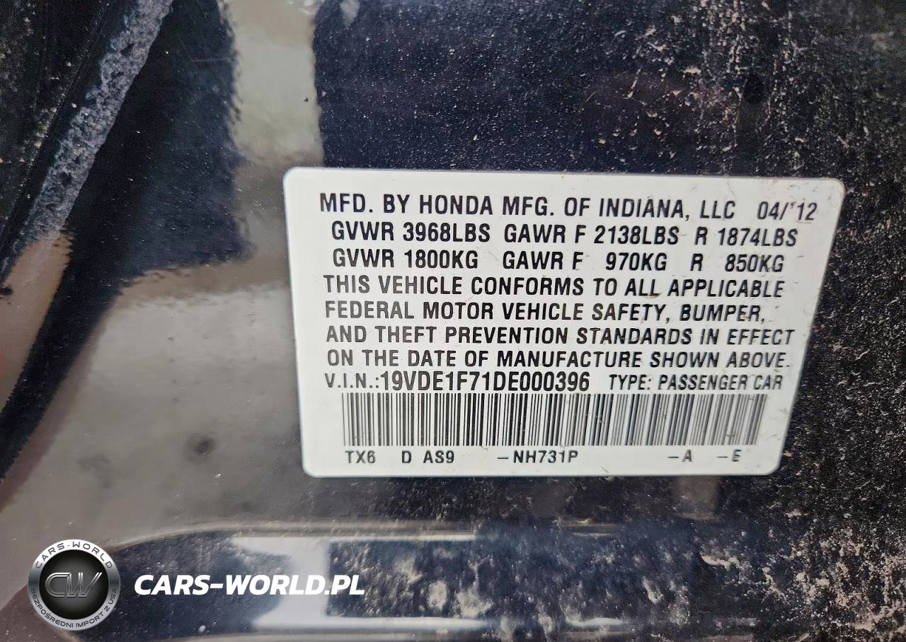 2013 Acura Ilx 20 Tech VIN:19VDE1F71DE000396 - 12