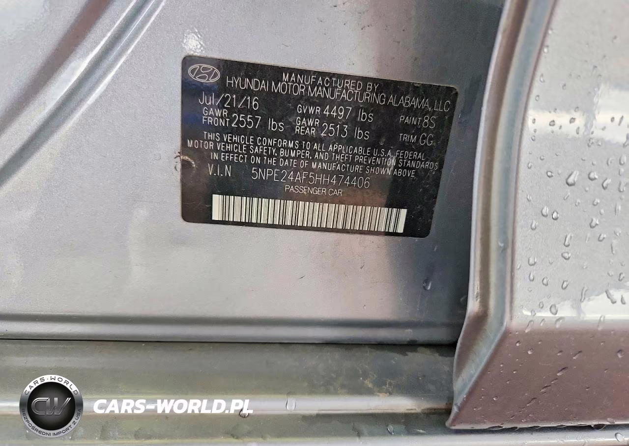 2017 Hyundai Sonata Se VIN:5NPE24AF5HH474406 - 12