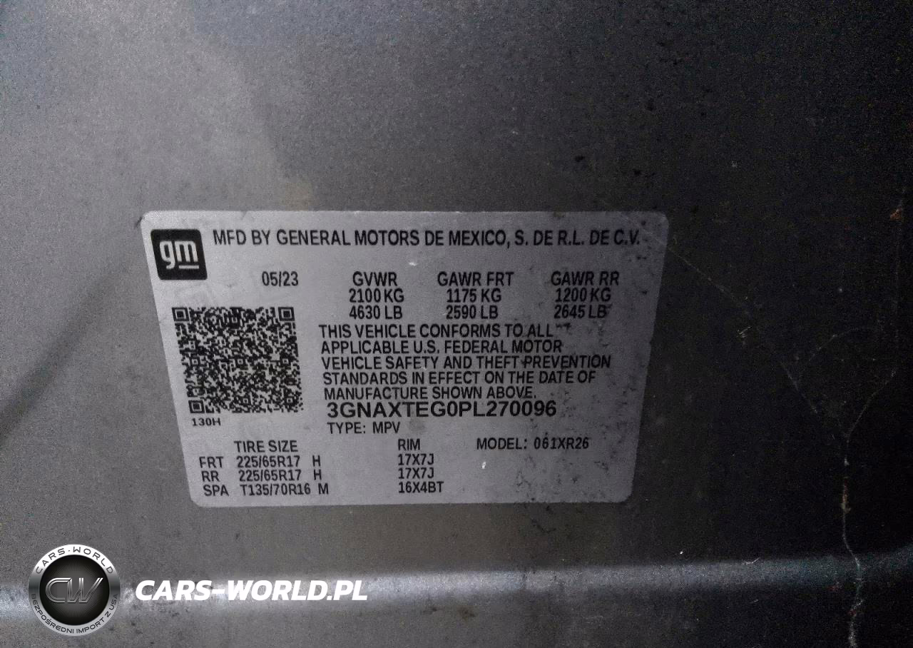 2023 Chevrolet Equinox Lt VIN:3GNAXTEG0PL270096 - 13