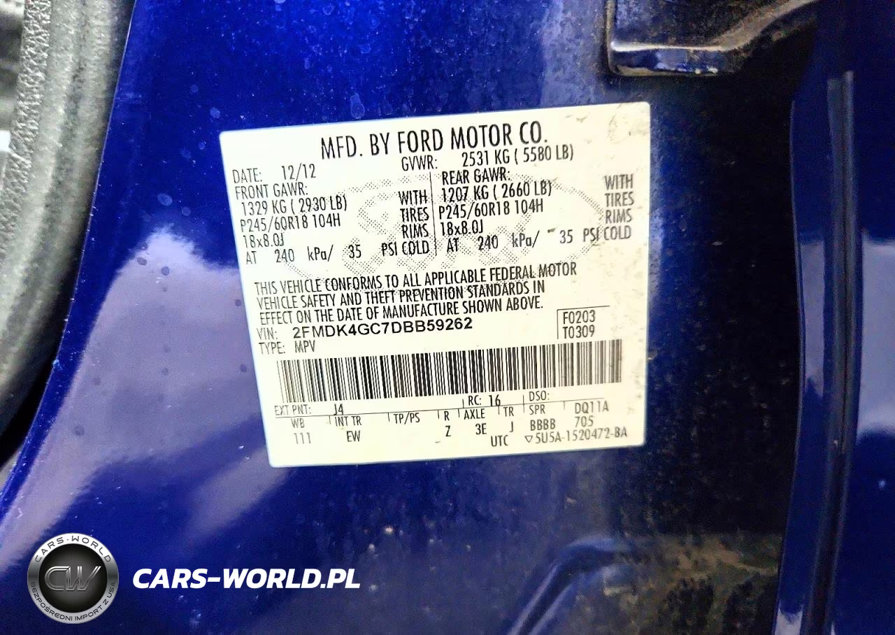 2013 Ford Edge Se VIN:2FMDK4GC7DBB59262 - 13