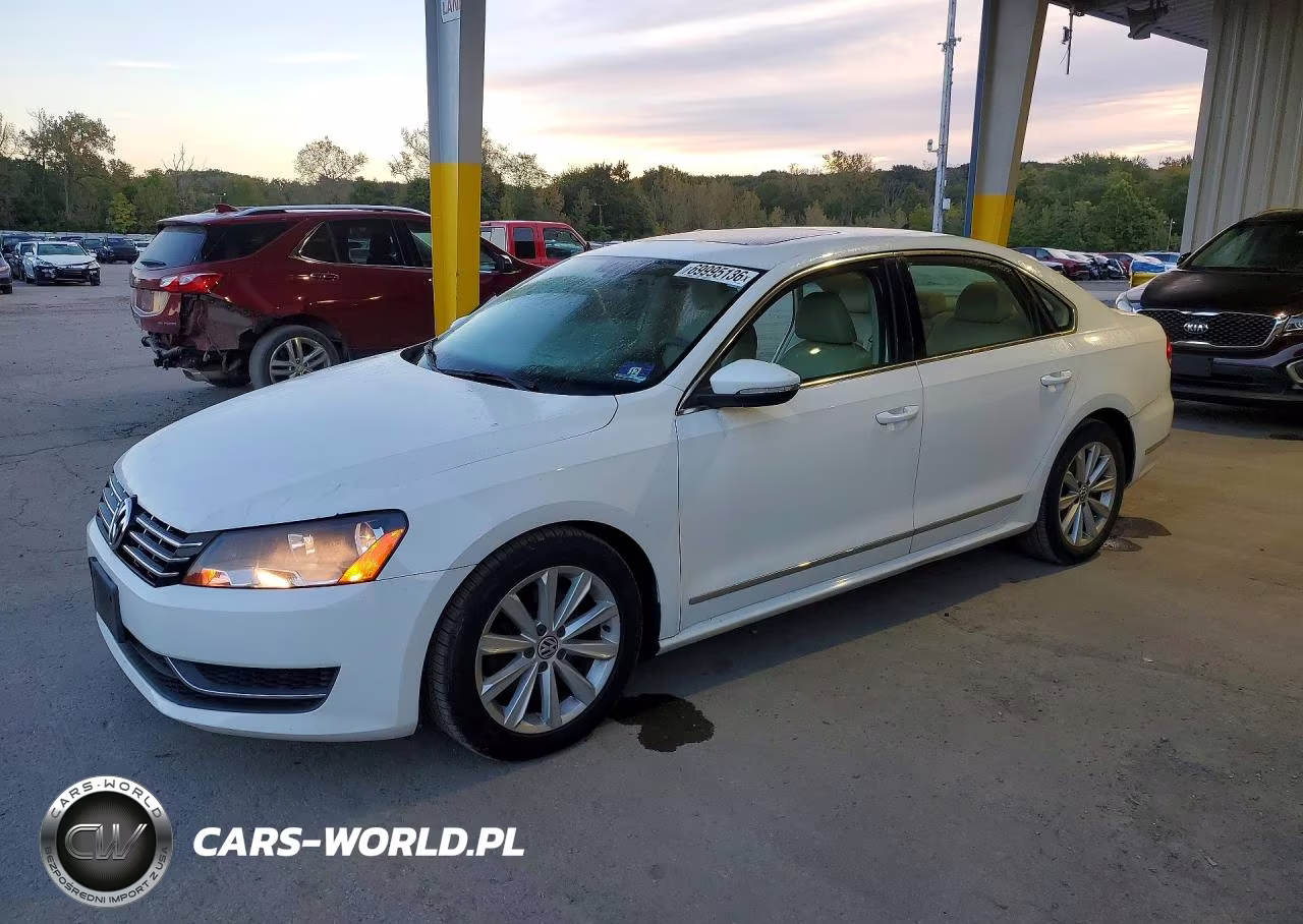2012 Volkswagen Passat Sel VIN:1VWCP7A32CC036296 - 1