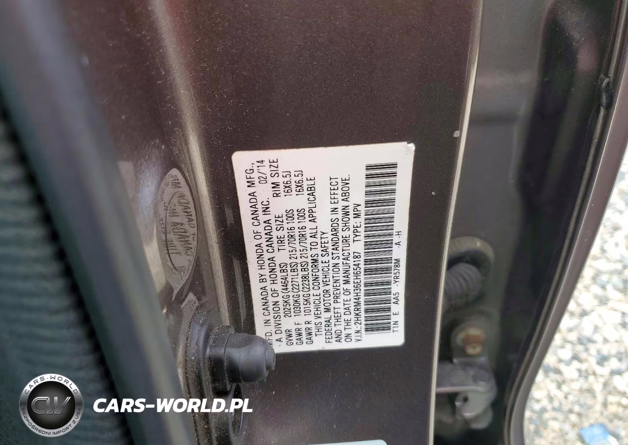 2014 Honda Cr-V Lx VIN:2HKRM4H36EH654187 - 13