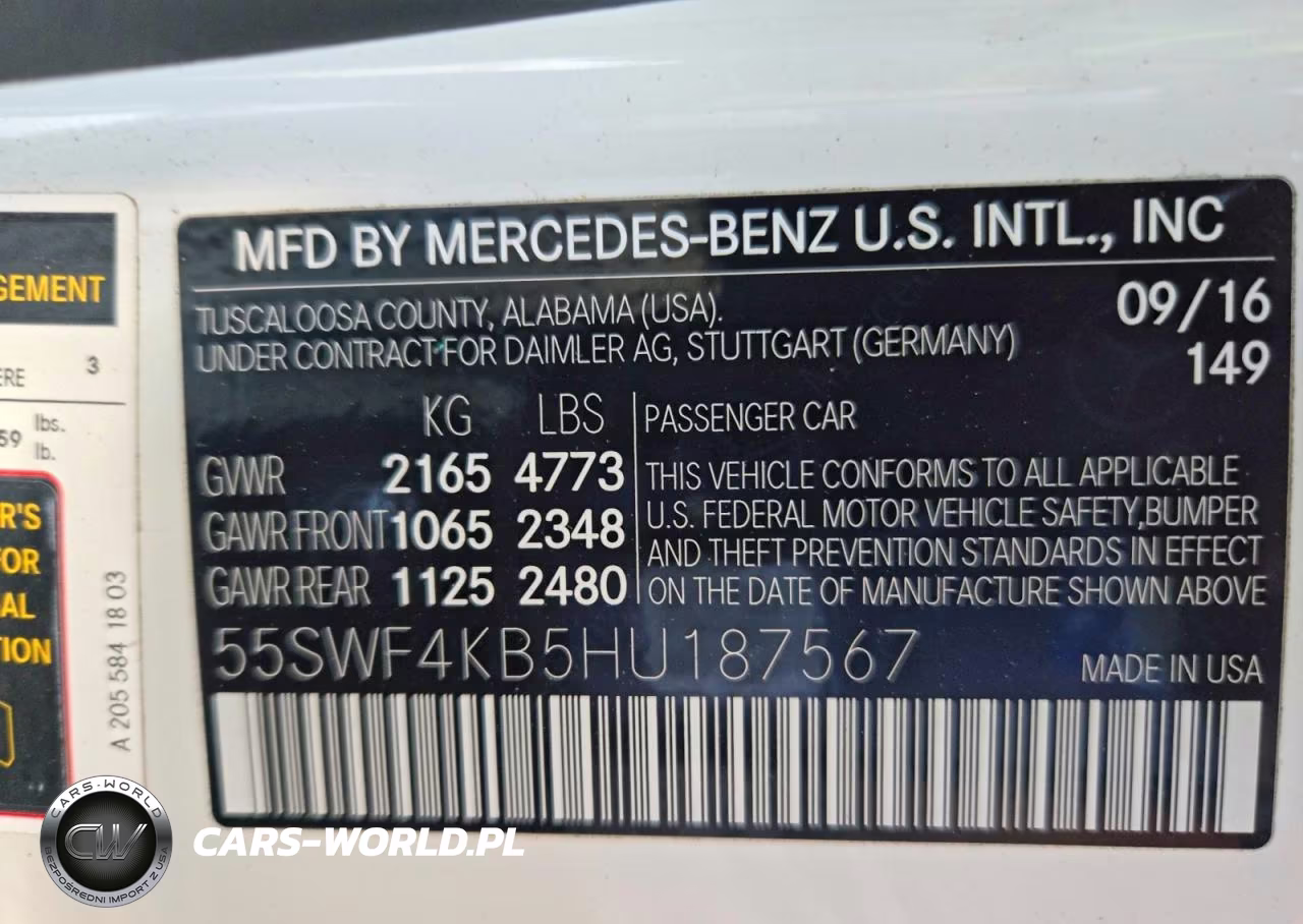 2017 Mercedes-Benz C 300 4Matic VIN:55SWF4KB5HU187567 - 12