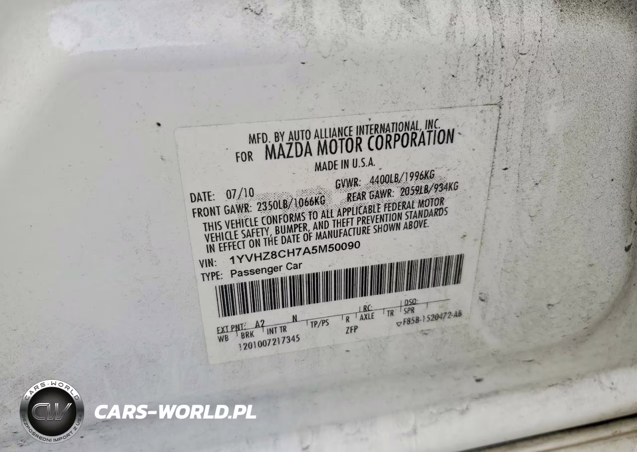 2010 Mazda 6 I VIN:1YVHZ8CH7A5M50090 - 12