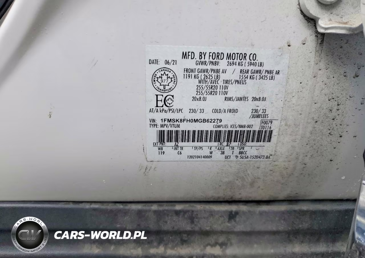 2021 Ford Explorer Limited VIN:1FMSK8FH0MGB62279 - 13