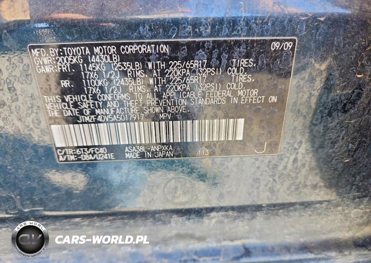 2010 Toyota Rav4 Base VIN:JTMZF4DV5A5017917 - 13