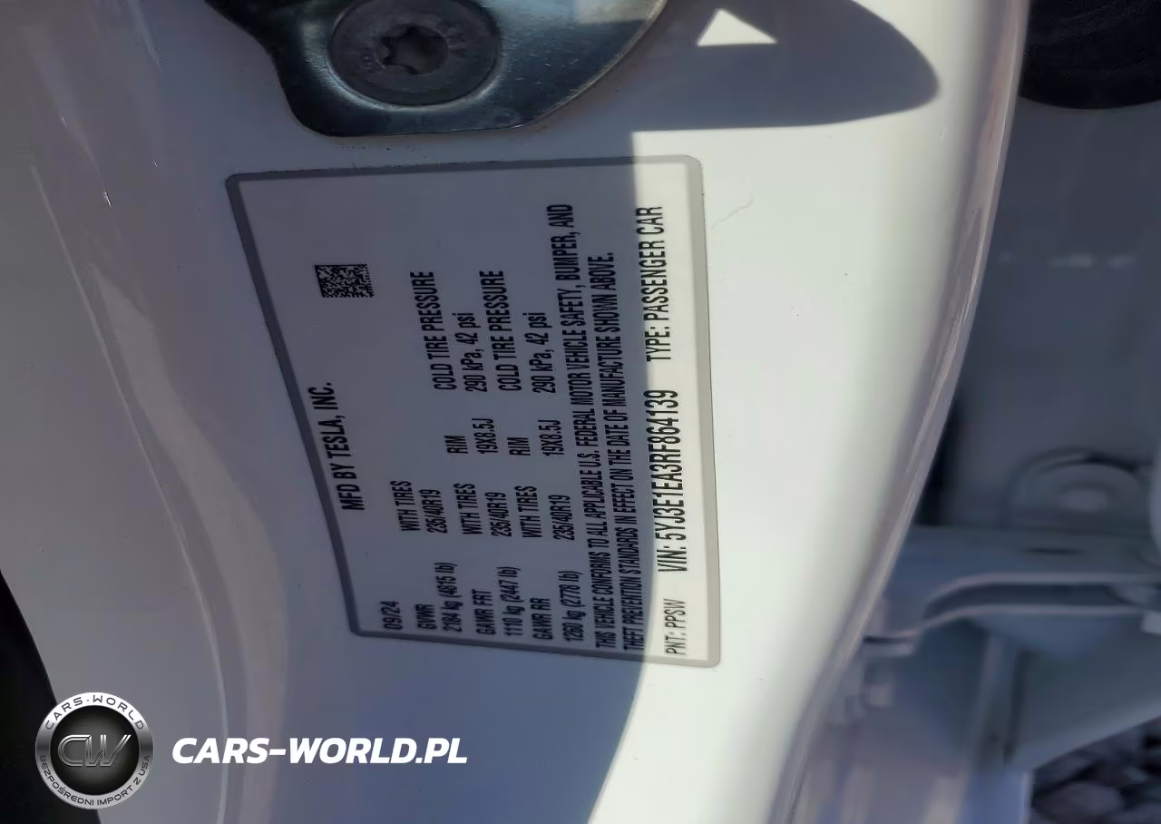 2024 Tesla Model 3 VIN:5YJ3E1EA3RF864139 - 12