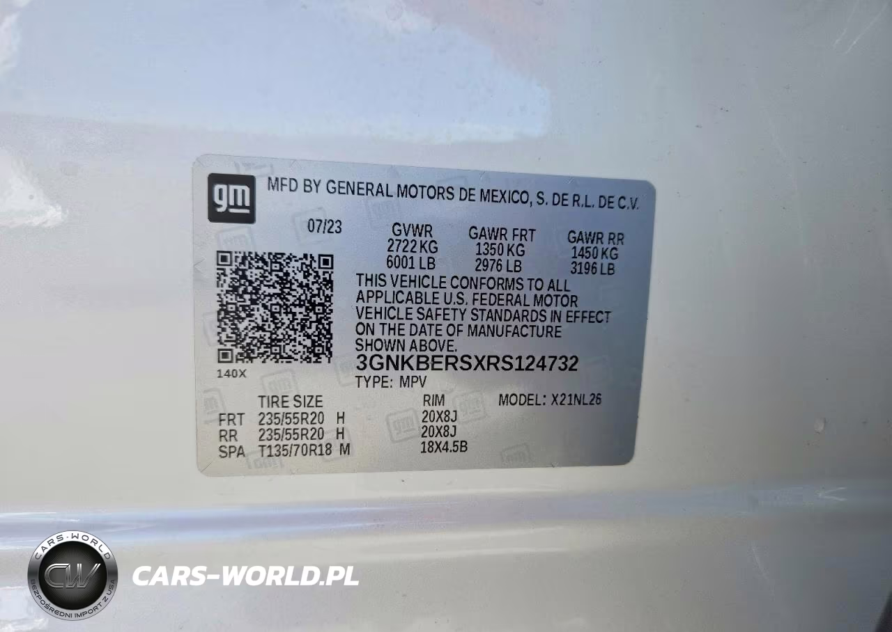 2024 Chevrolet Blazer Rs VIN:3GNKBERSXRS124732 - 13