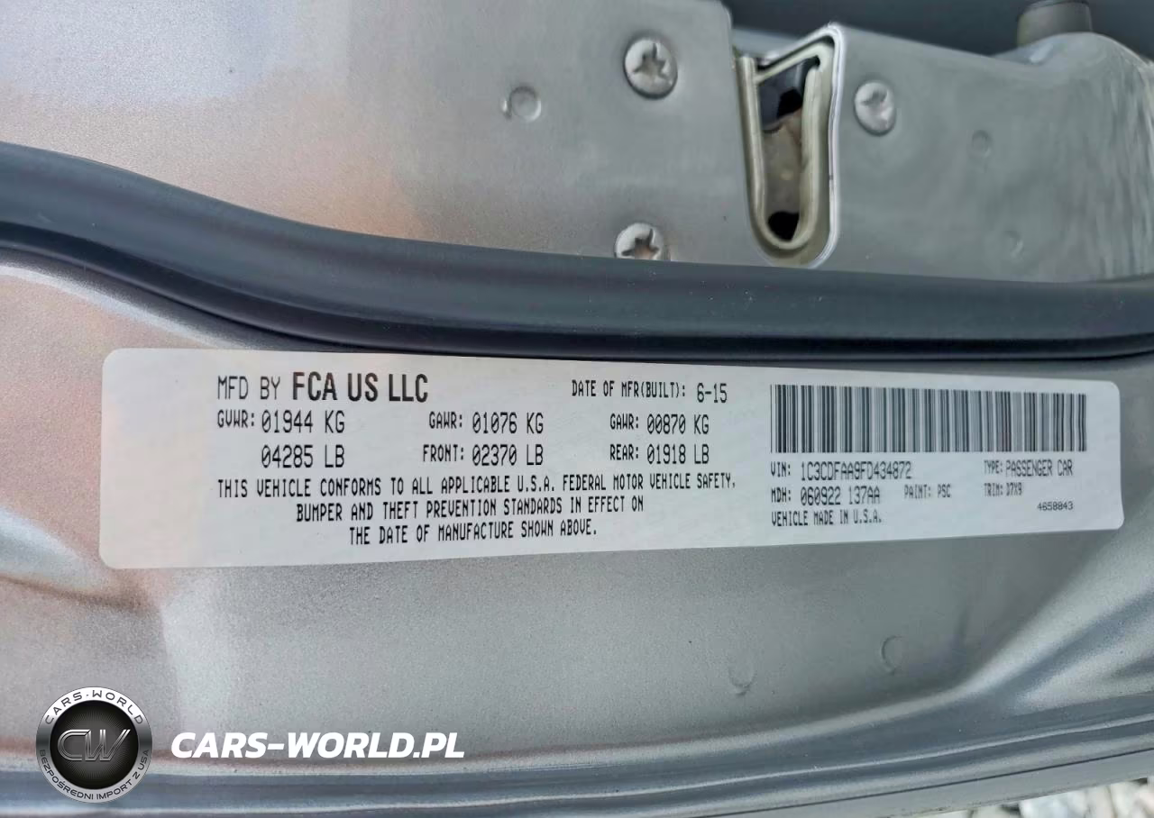 2015 Dodge Dart Se VIN:1C3CDFAA9FD434872 - 12