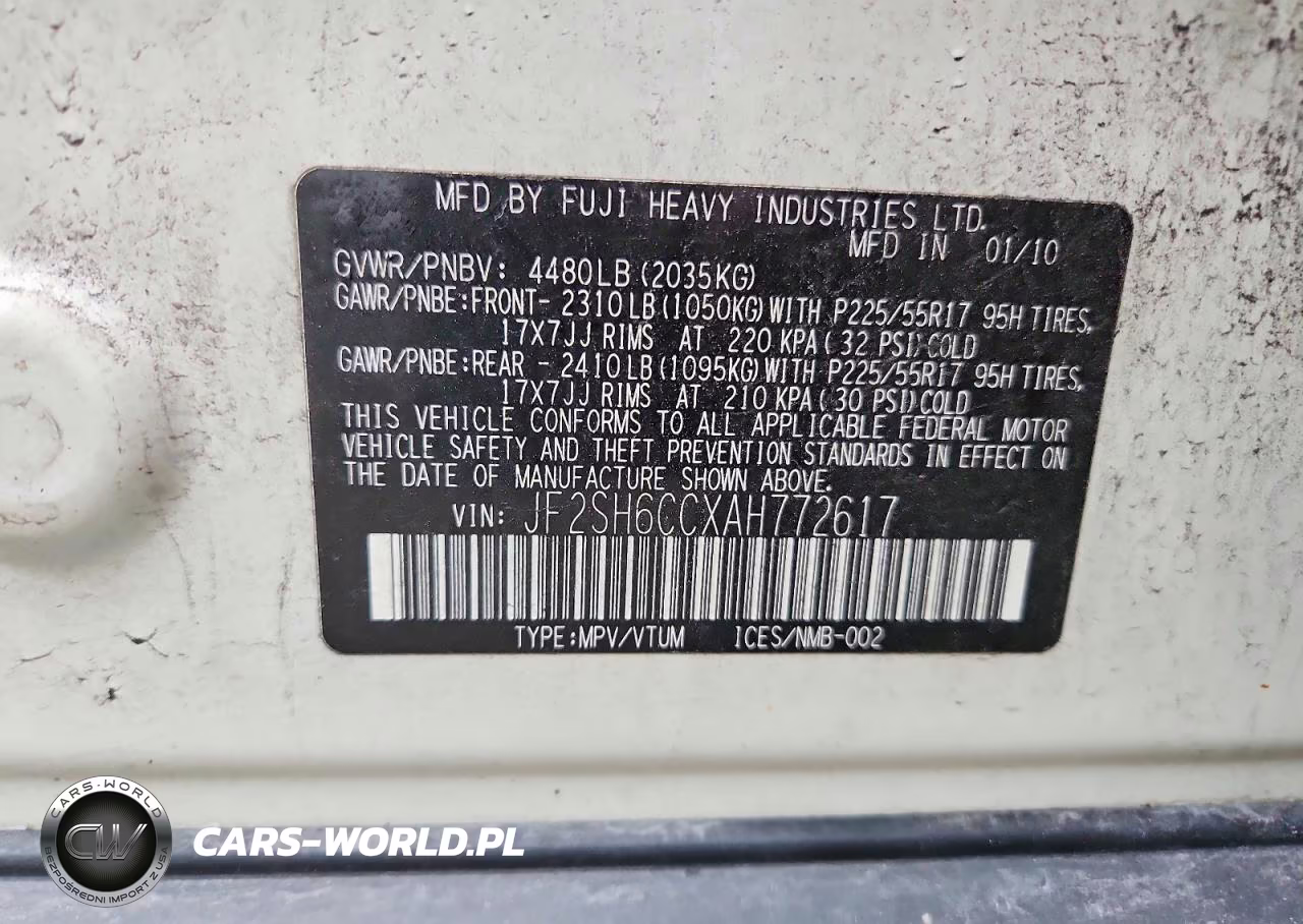 2010 Subaru Forester 2.5X Premium VIN:JF2SH6CCXAH772617 - 13
