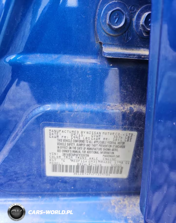 2015 Nissan Sentra Sr VIN:3N1AB7AP4FY339784 - 12