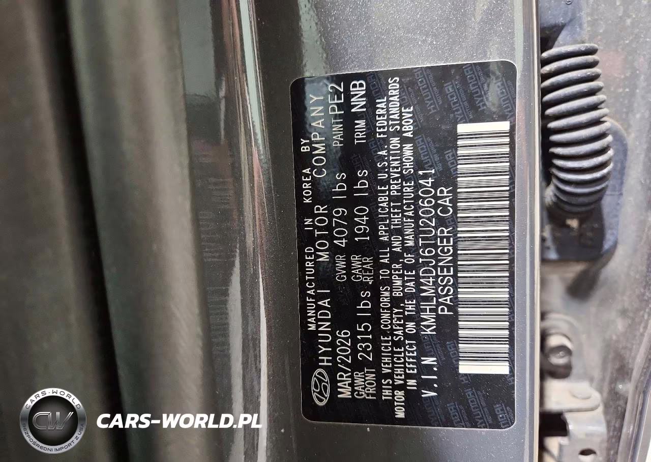 2026 Hyundai Elantra Hybrid Blue VIN:KMHLM4DJ6TU206041 - 12