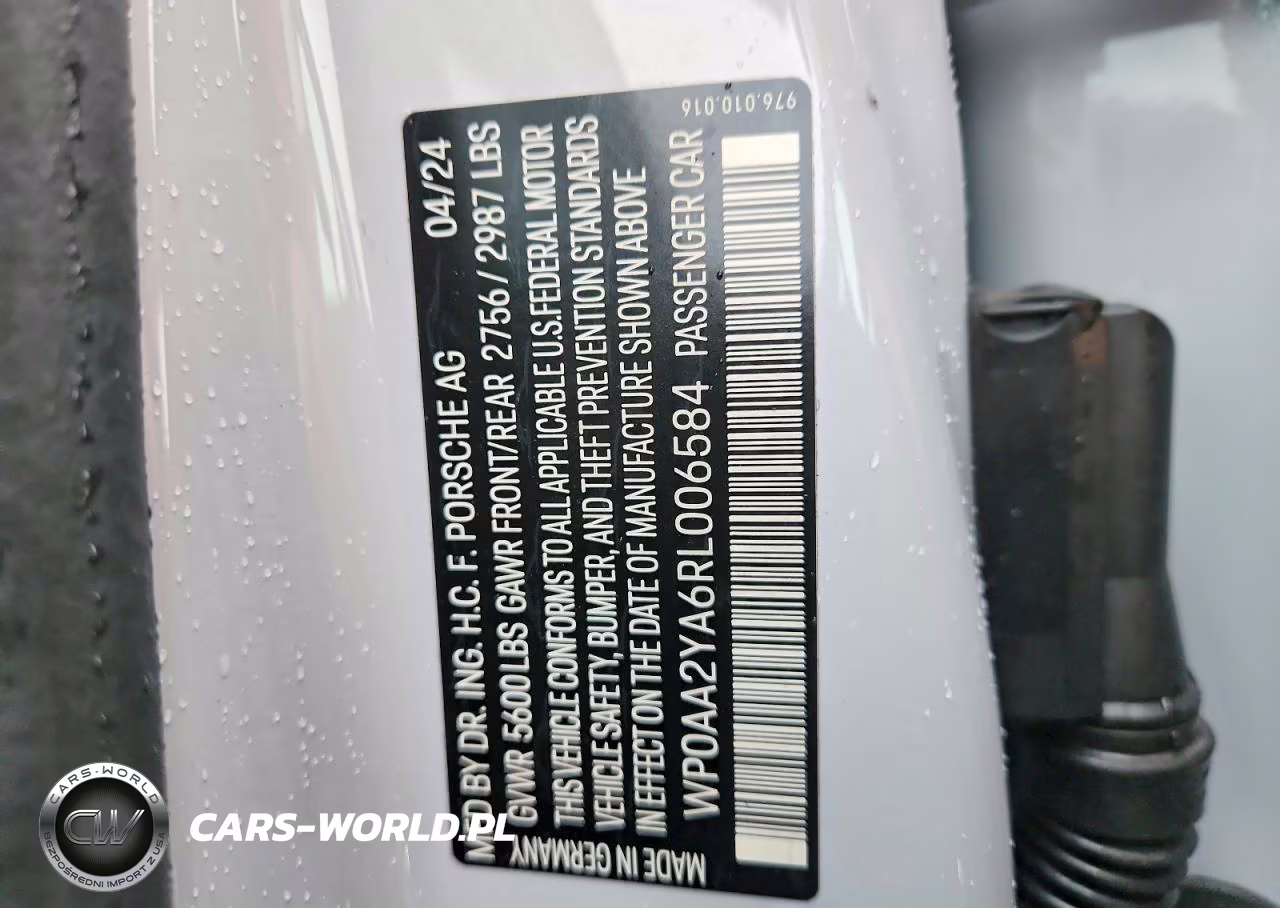 2024 Porsche Panamera Base VIN:WP0AA2YA6RL006584 - 12