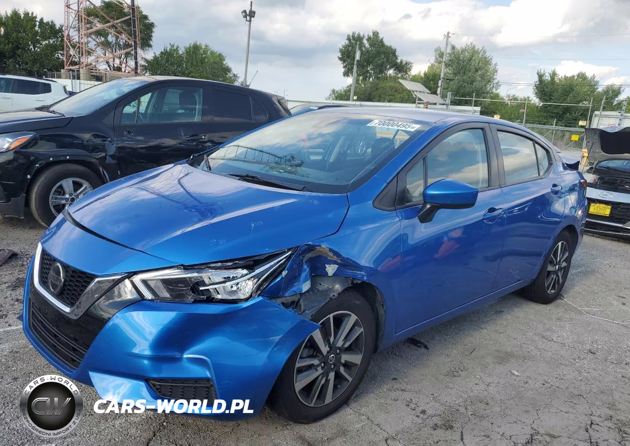 2022 Nissan Versa Sv VIN:3N1CN8EV9NL847145 - 1