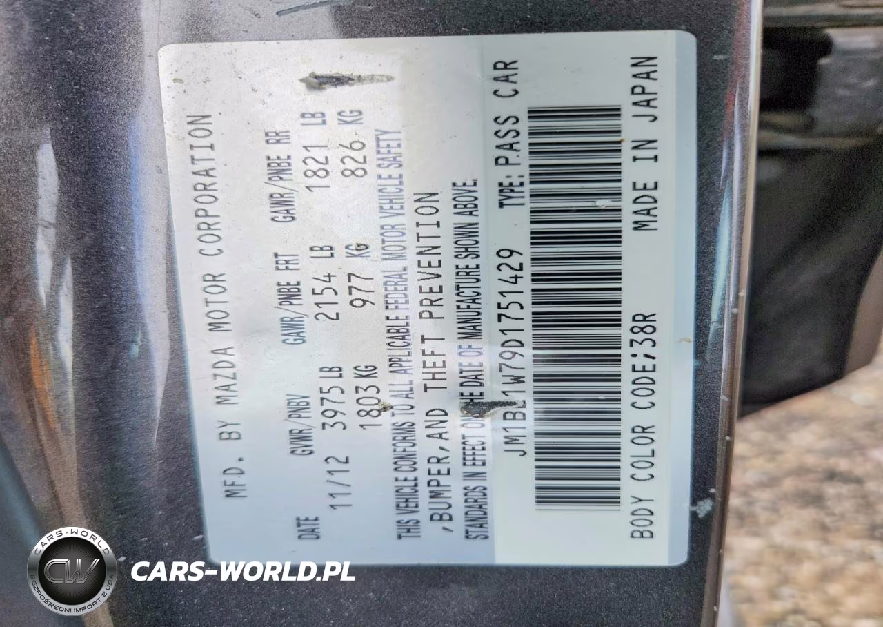2013 Mazda 3 I VIN:JM1BL1W79D1751429 - 12