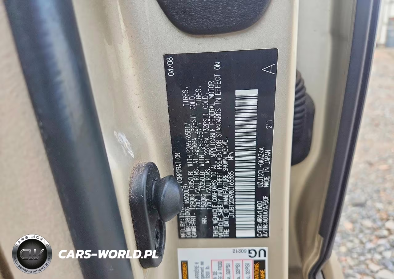 2008 Lexus Gx 470 VIN:JTJBT20X980165885 - 13