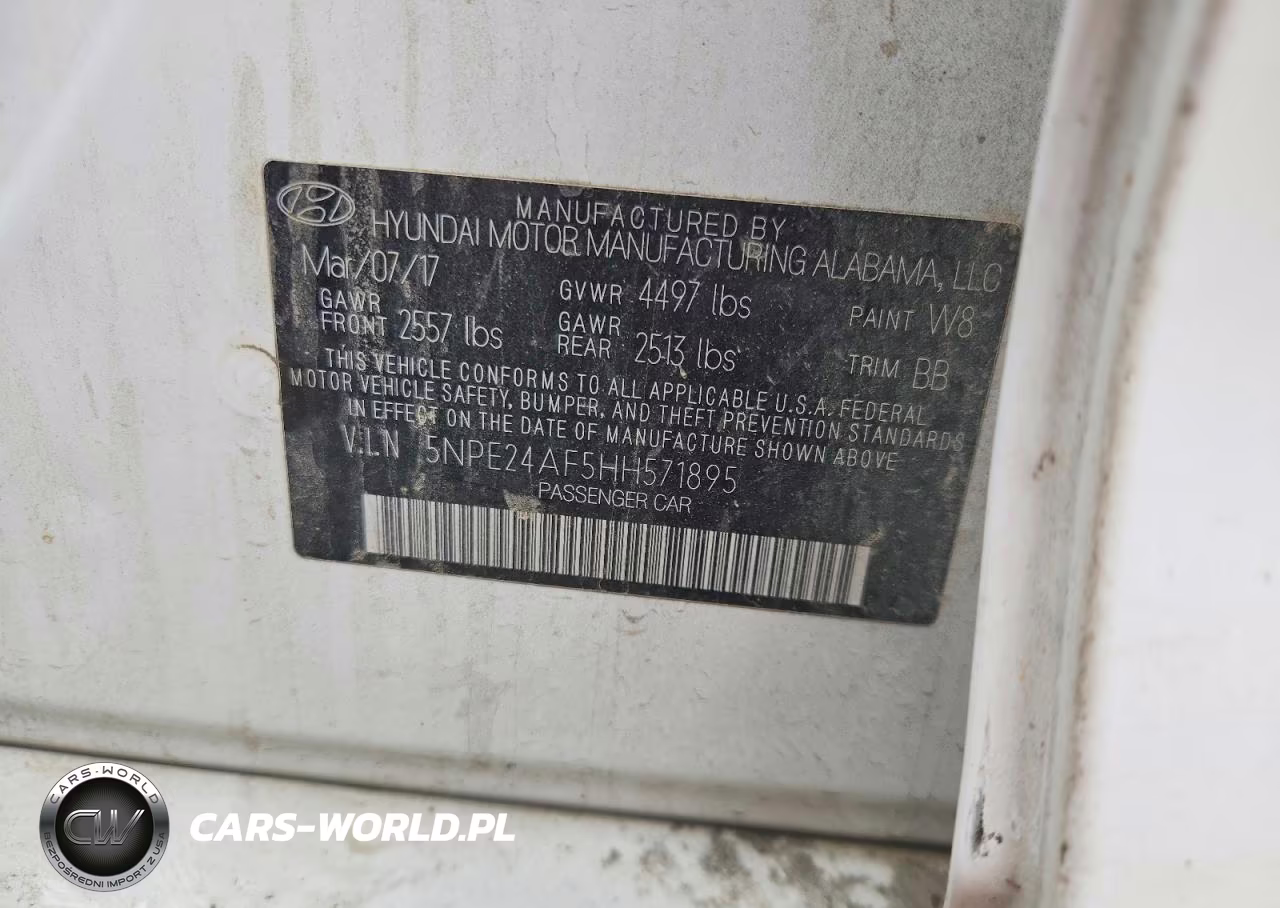 2017 Hyundai Sonata Se VIN:5NPE24AF5HH571895 - 12