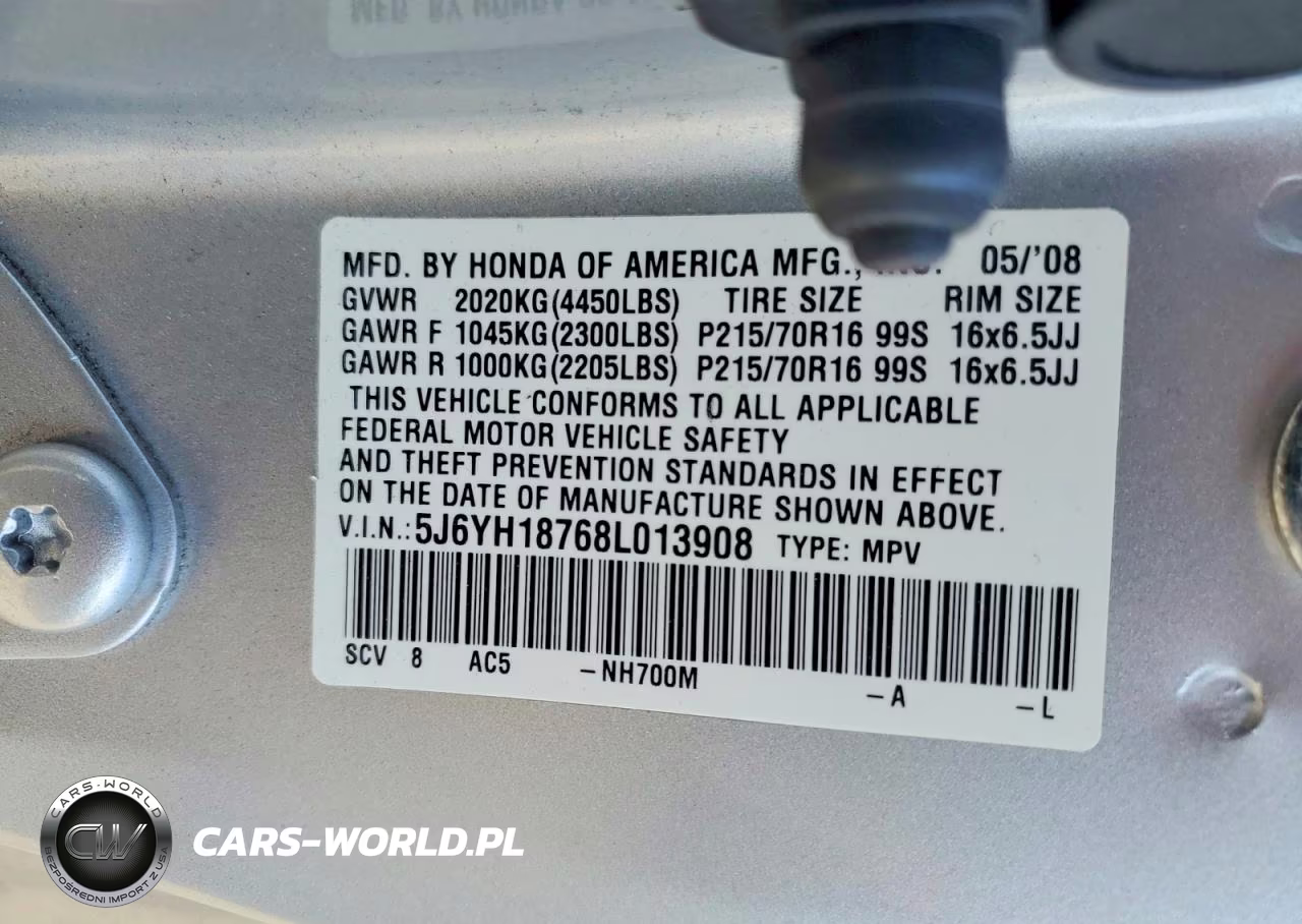 2008 Honda Element Ex VIN:5J6YH18768L013908 - 12