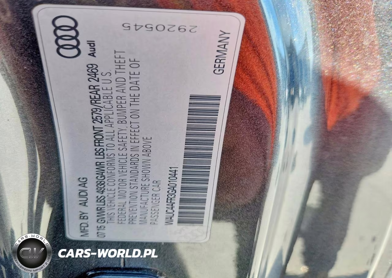 2016 Audi S5 Premium Plus VIN:WAUC4AFR3GA010441 - 12