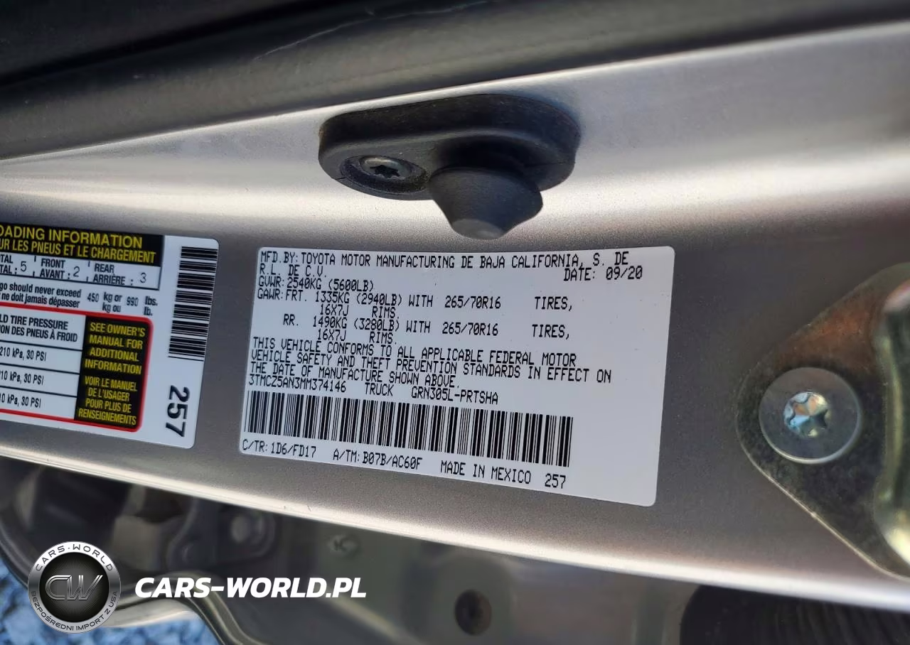 2021 Toyota Tacoma Base VIN:3TMCZ5AN3MM374146 - 13