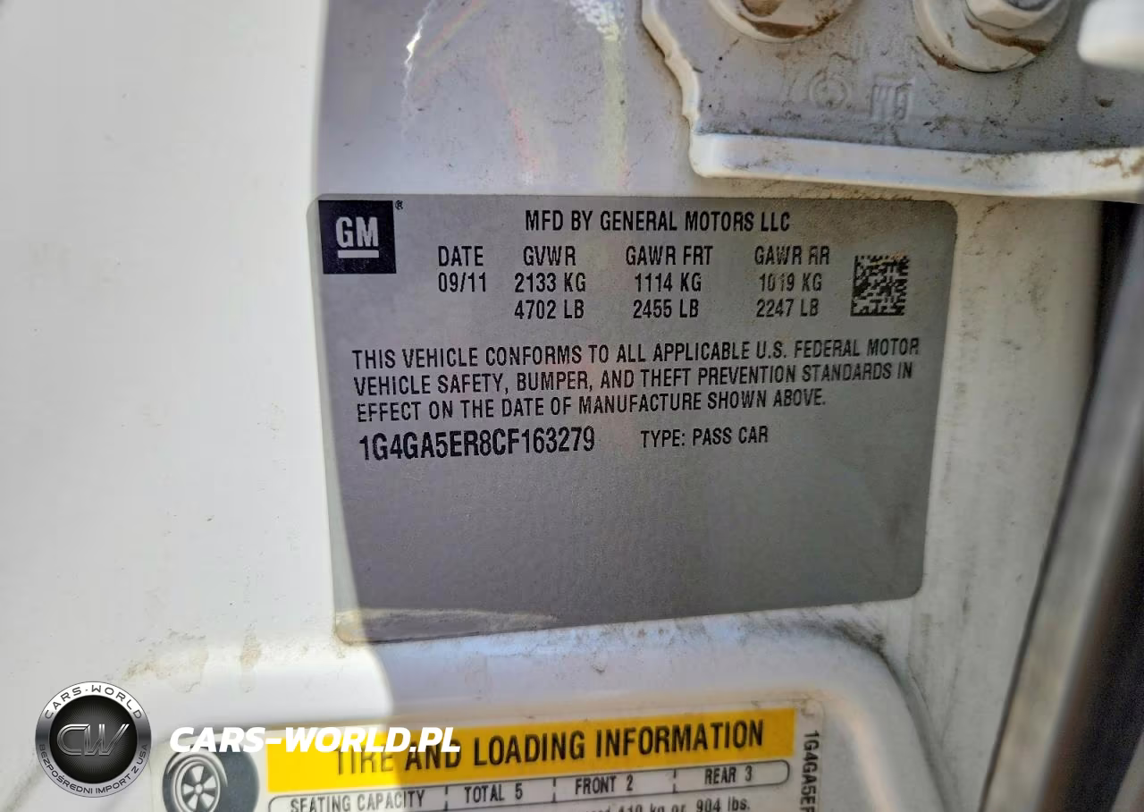 2012 Buick Lacrosse VIN:1G4GA5ER8CF163279 - 12