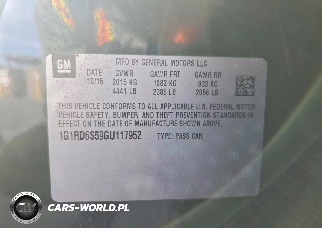 2016 Chevrolet Volt Ltz VIN:1G1RD6S59GU117952 - 13