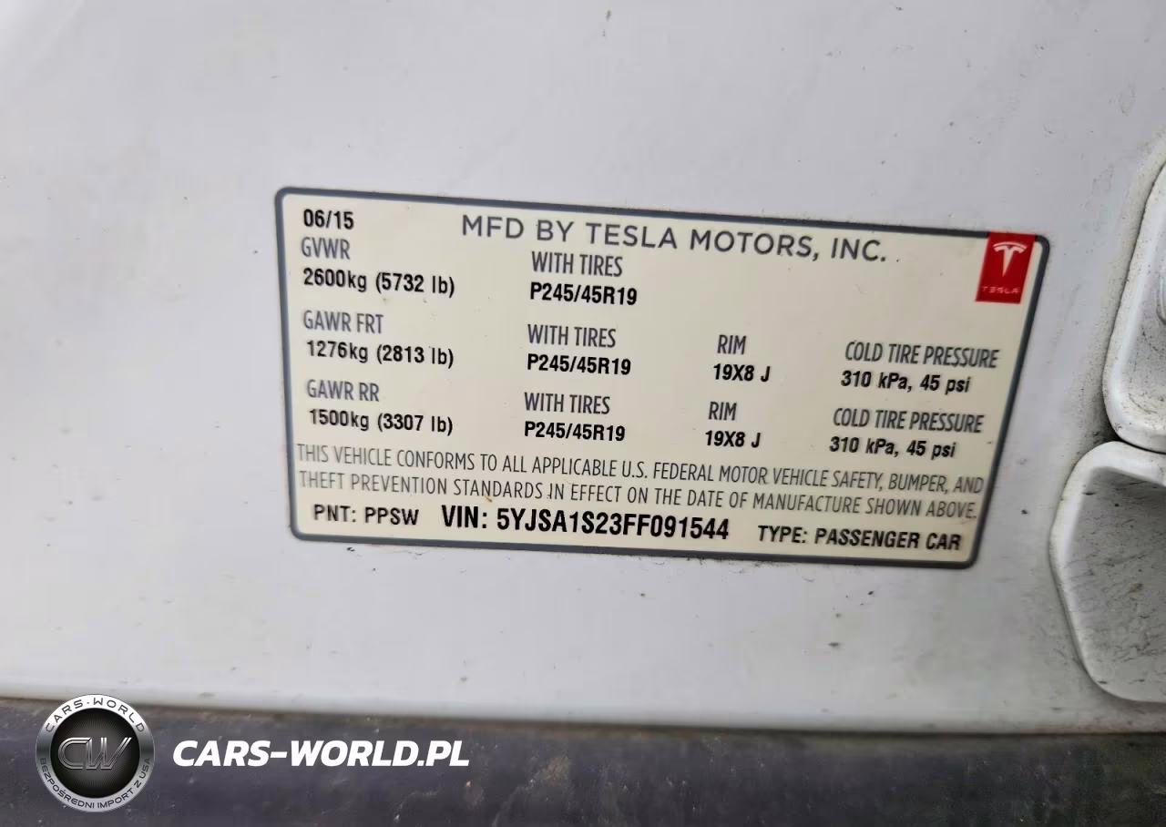 2015 Tesla Model S 70D VIN:5YJSA1S23FF091544 - 12
