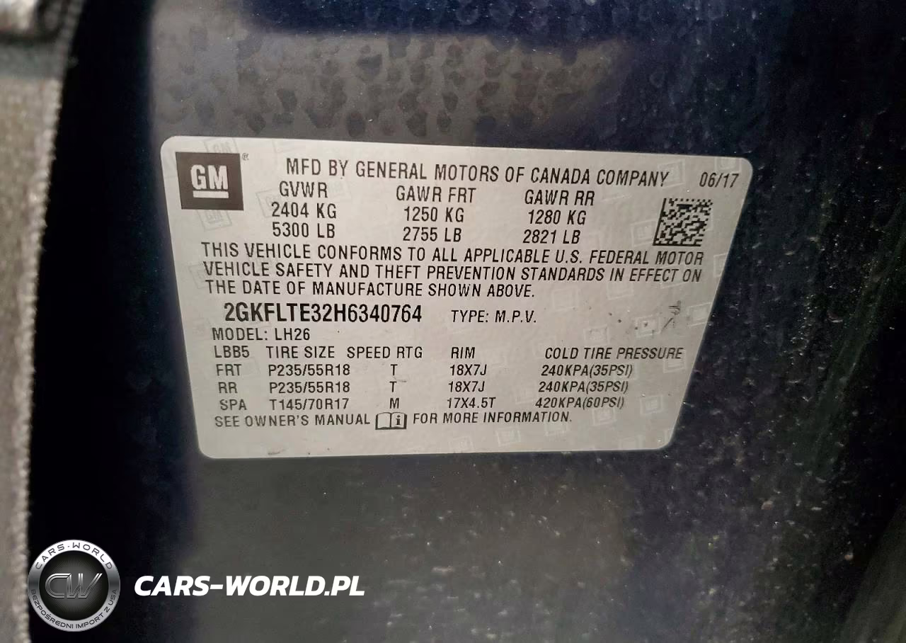 2017 GMC Terrain Sle VIN:2GKFLTE32H6340764 - 13
