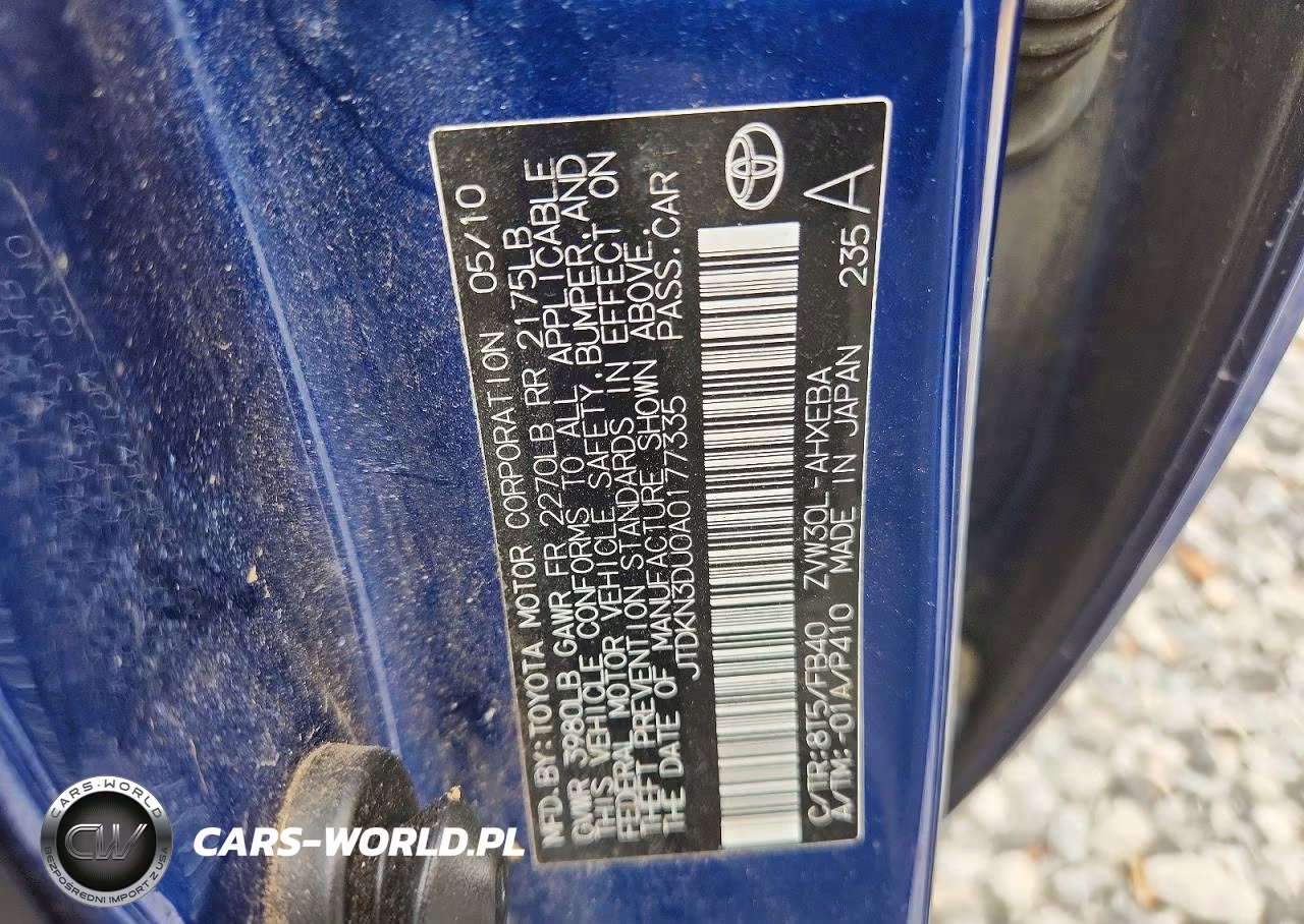 2010 Toyota Prius Ii VIN:JTDKN3DU0A0177335 - 12