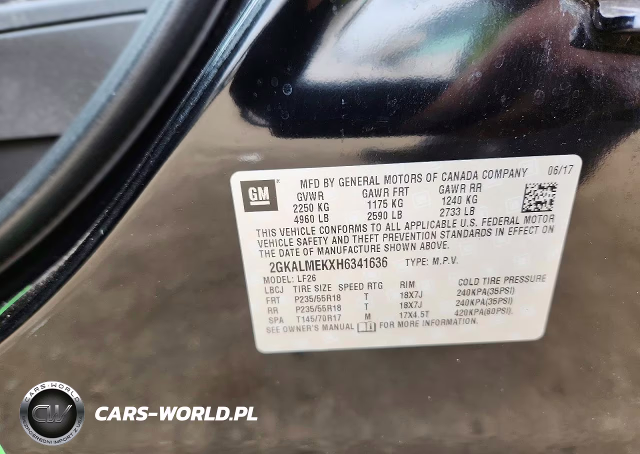 2017 GMC Terrain Sle VIN:2GKALMEKXH6341636 - 13